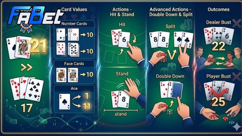Tổng quan về luật chơi blackjack cơ bản hiện nay